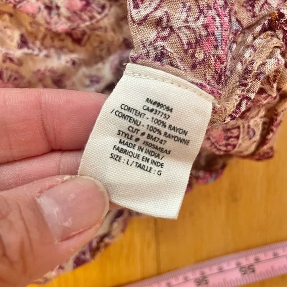 Billabong Floral Boho Peasant Top - Picture 7 of 15